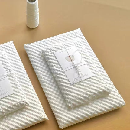 White Kraft Paper Roll Degradable Bubble Wrap Cushion Packaging Paper For Gift