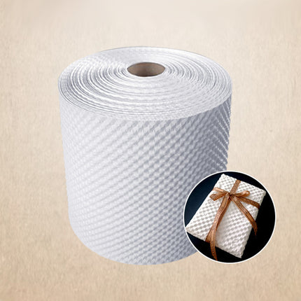White Kraft Paper Roll Degradable Bubble Wrap Cushion Packaging Paper For Gift