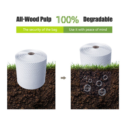 White Kraft Paper Roll Degradable Bubble Wrap Cushion Packaging Paper For Gift
