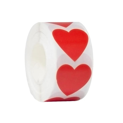 8 Rolls Heart Stickers 500PCS Per Roll Self Adhesive Label Love Sealing Sticker