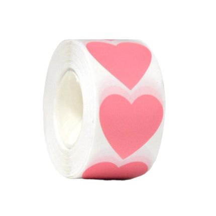 8 Rolls Heart Stickers 500PCS Per Roll Self Adhesive Label Love Sealing Sticker