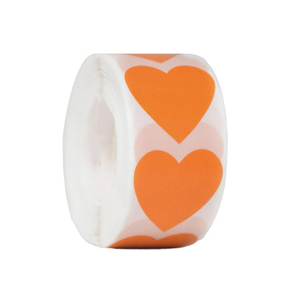 8 Rolls Heart Stickers 500PCS Per Roll Self Adhesive Label Love Sealing Sticker