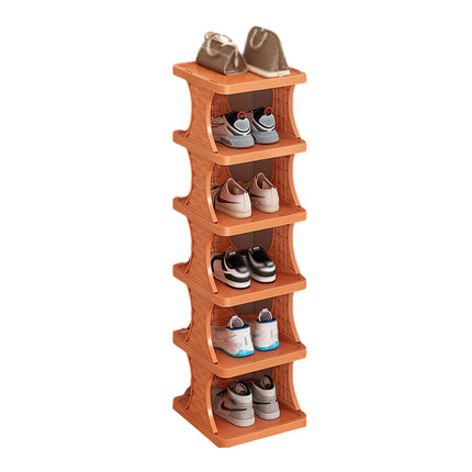 6/7 Tier Foldable Shoe Rack Simple Home Door Organizer Folding Shoe Stand