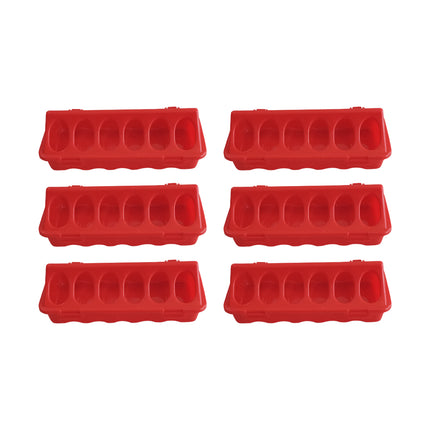 Chicken Feeder Trough Plastic Mesh Connectable Poultry Feed Trough for Coop Use