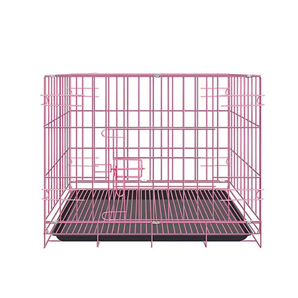 Metal Dog Crate Pet Cage with Divider for Puppies Cats Kennel Indoor Pet House