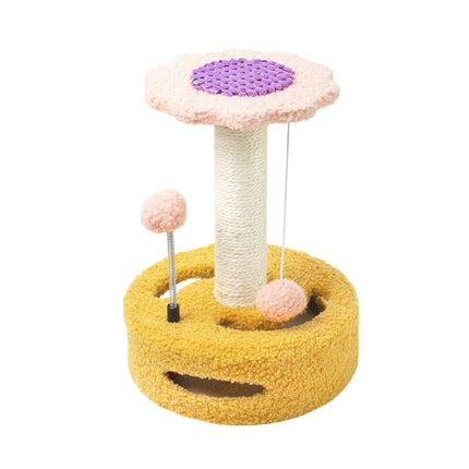 Flower Shape Cat Tree Scratching Post Tower Furniture Climber for Kitten Play