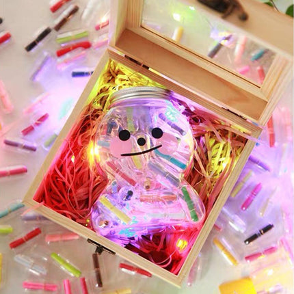 100pcs Transparent Capsule Shell Plastic Empty Storage Box DIY Filling Case
