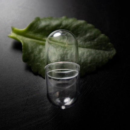 100pcs Transparent Capsule Shell Plastic Empty Storage Box DIY Filling Case