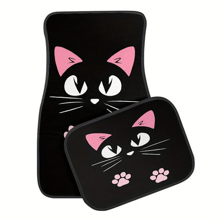 4 PCS Car Durable Floor Mats For All Car Models Anti Slip Waterproof Easy Clean