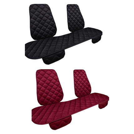 Universal Plush Car Seat Cushion Set Winter Warm 5-Seat Backrest Waist Support