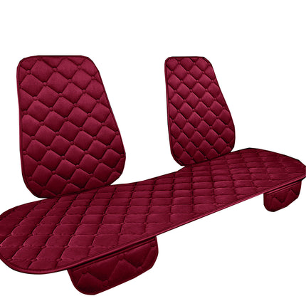 Universal Plush Car Seat Cushion Set Winter Warm 5-Seat Backrest Waist Support