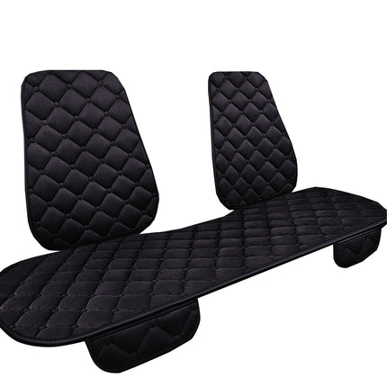 Universal Plush Car Seat Cushion Set Winter Warm 5-Seat Backrest Waist Support