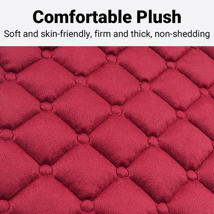Universal Plush Car Seat Cushion Set Winter Warm 5-Seat Backrest Waist Support