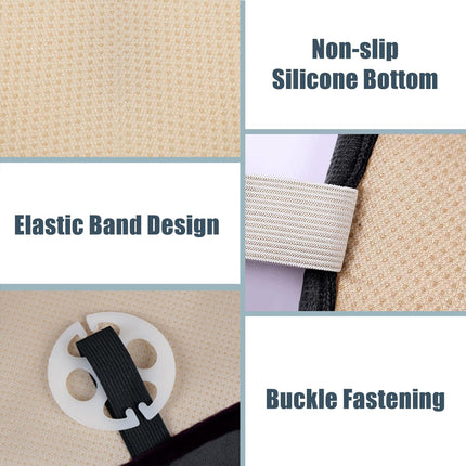 Universal Plush Car Seat Cushion Set Winter Warm 5-Seat Backrest Waist Support