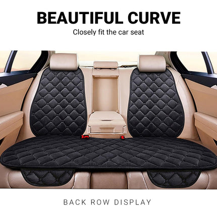 Universal Plush Car Seat Cushion Set Winter Warm 5-Seat Backrest Waist Support
