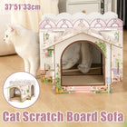 Cat Scratcher Bed Sofa Style Cardboard Lounge Pad Indoor Cats Sleeping Playing