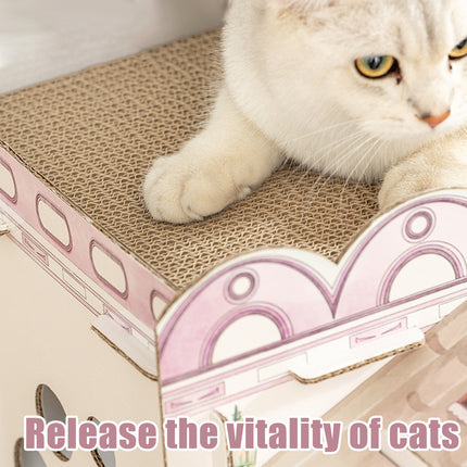 Cat Scratcher Bed Sofa Style Cardboard Lounge Pad Indoor Cats Sleeping Playing