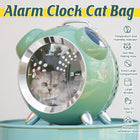 Large Capacity Alarm Clock Shaped Cat Backpack Pet Carrier for Cats Outdoor Use