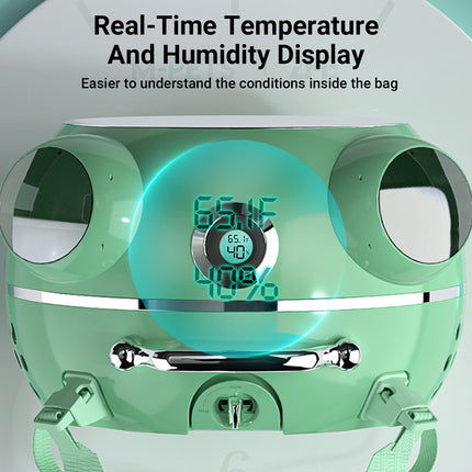 Large Capacity Alarm Clock Shaped Cat Backpack Pet Carrier for Cats Outdoor Use