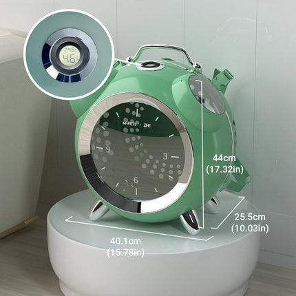 Large Capacity Alarm Clock Shaped Cat Backpack Pet Carrier for Cats Outdoor Use