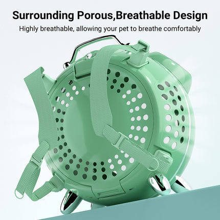 Large Capacity Alarm Clock Shaped Cat Backpack Pet Carrier for Cats Outdoor Use