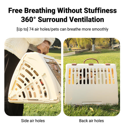Handheld Cat Cage Foldable Airline Approved Portable Breathable Car Bag Pet Nest
