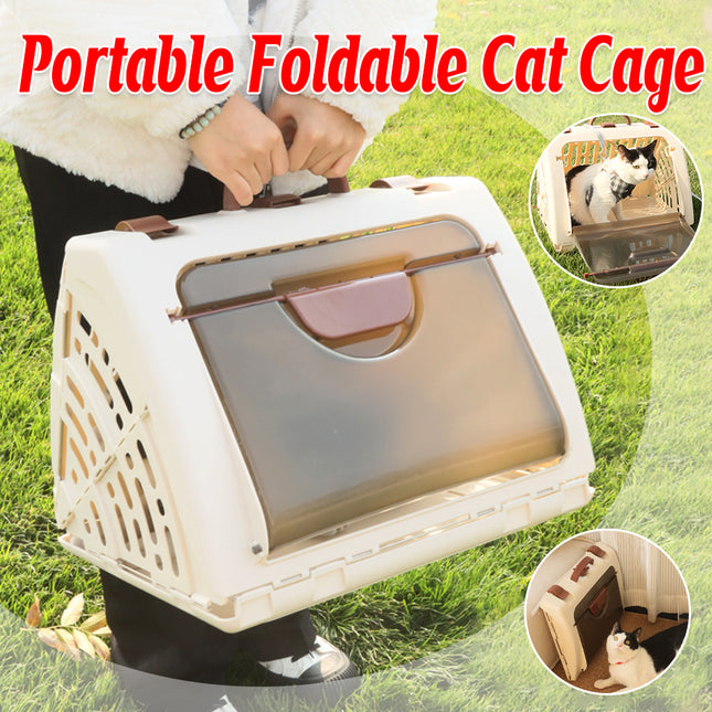 Handheld Cat Cage Foldable Airline Approved Portable Breathable Car Bag Pet Nest