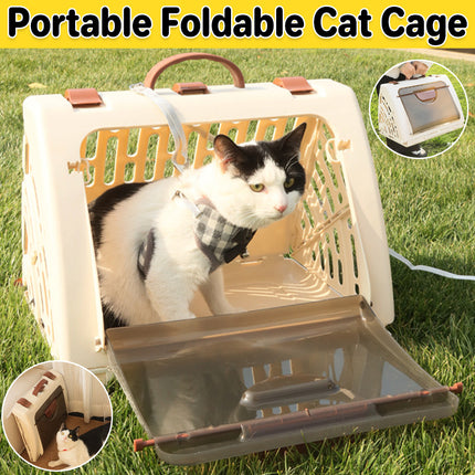 Handheld Cat Cage Foldable Airline Approved Portable Breathable Car Bag Pet Nest