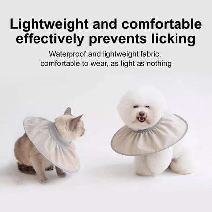 Pet Recovery Collar Cat Neck Cone Anti Licking Biting Protective Collar Healing