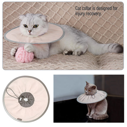 Pet Recovery Collar Cat Neck Cone Anti Licking Biting Protective Collar Healing