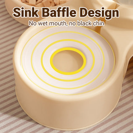 Cat and Small Dog Feeding and Water Station with 1500ml Water Dispenser