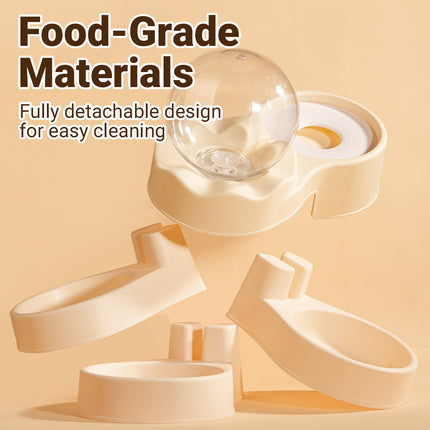 Cat and Small Dog Feeding and Water Station with 1500ml Water Dispenser