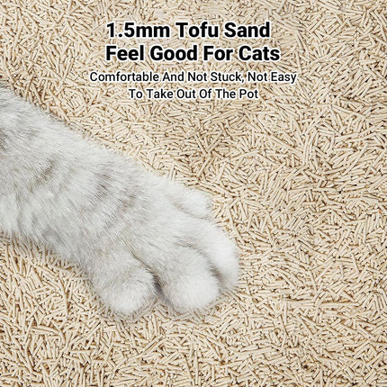 6pcs Tofu Cat Litter Odour Control Dust Free Fast Clumping and Quick Absorption