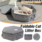 Foldable Portable Pet Litter Box Lightweight Collapsible for Travel Outdoor Use