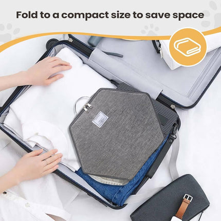 Foldable Portable Pet Litter Box Lightweight Collapsible for Travel Outdoor Use