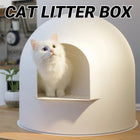 Semi Enclosed Large Cat Litter Box Odor Blocking Anti Splashing Sand Easy Clean