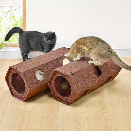Felt Cat Bed Tunnel and Cat Toys for Playful Cats Comfortable Pet Furniture