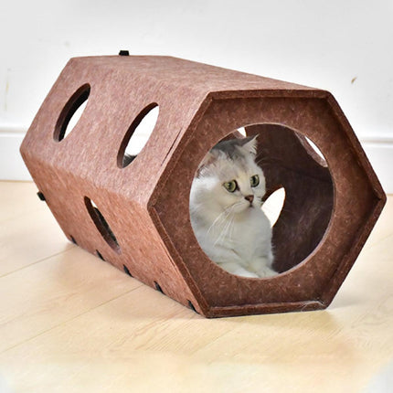 Felt Cat Bed Tunnel and Cat Toys for Playful Cats Comfortable Pet Furniture