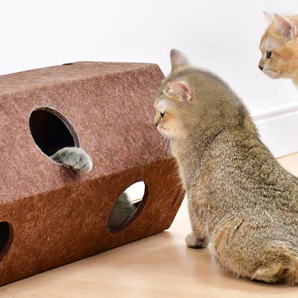 Felt Cat Bed Tunnel and Cat Toys for Playful Cats Comfortable Pet Furniture