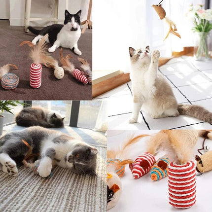 Cat Toys Set 7PCS Interactive Kitten Toys Durable for Indoor Cats Kittens Use