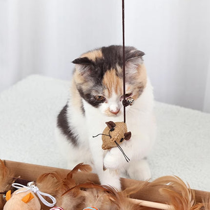 Cat Toys Set 7PCS Interactive Kitten Toys Durable for Indoor Cats Kittens Use