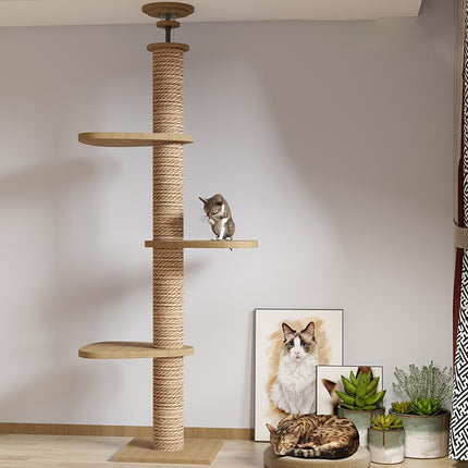 Cat Toy Cat Climbing Frame Floor Standing Multi Functional Cat Tree Pet Furniture