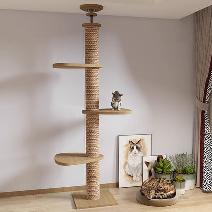 Cat Toy Cat Climbing Frame Floor Standing Multi Functional Cat Tree Pet Furniture