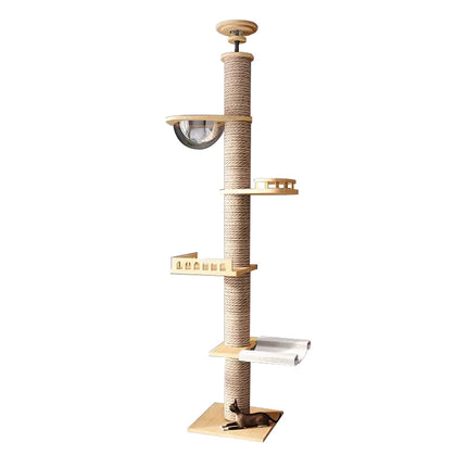 Cat Toy Cat Climbing Frame Floor Standing Multi Functional Cat Tree Pet Furniture