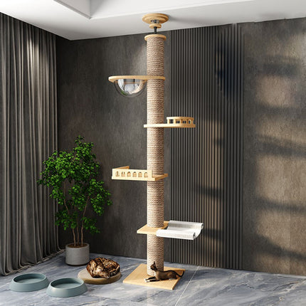 Cat Toy Cat Climbing Frame Floor Standing Multi Functional Cat Tree Pet Furniture