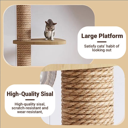 Cat Toy Cat Climbing Frame Floor Standing Multi Functional Cat Tree Pet Furniture