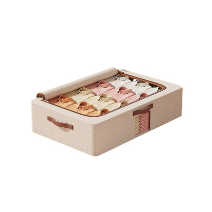 Home Foldable Under Bed Storage Box Clothes Shoes Bedding Dustproof Space Saving