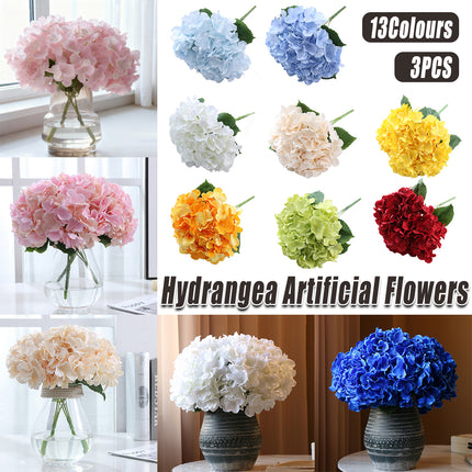 3pcs Hydrangea Bouquet Home Decoration Flower Artificial Simulation Floral