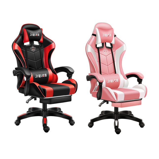 Gaming Chair Ergonomic High Back Chair with Lumbar Support Pillow and Headrest