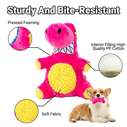 Dog Plush Squeaky Toy Interactive Boredom Relief Chew Resistant Pet Supplies